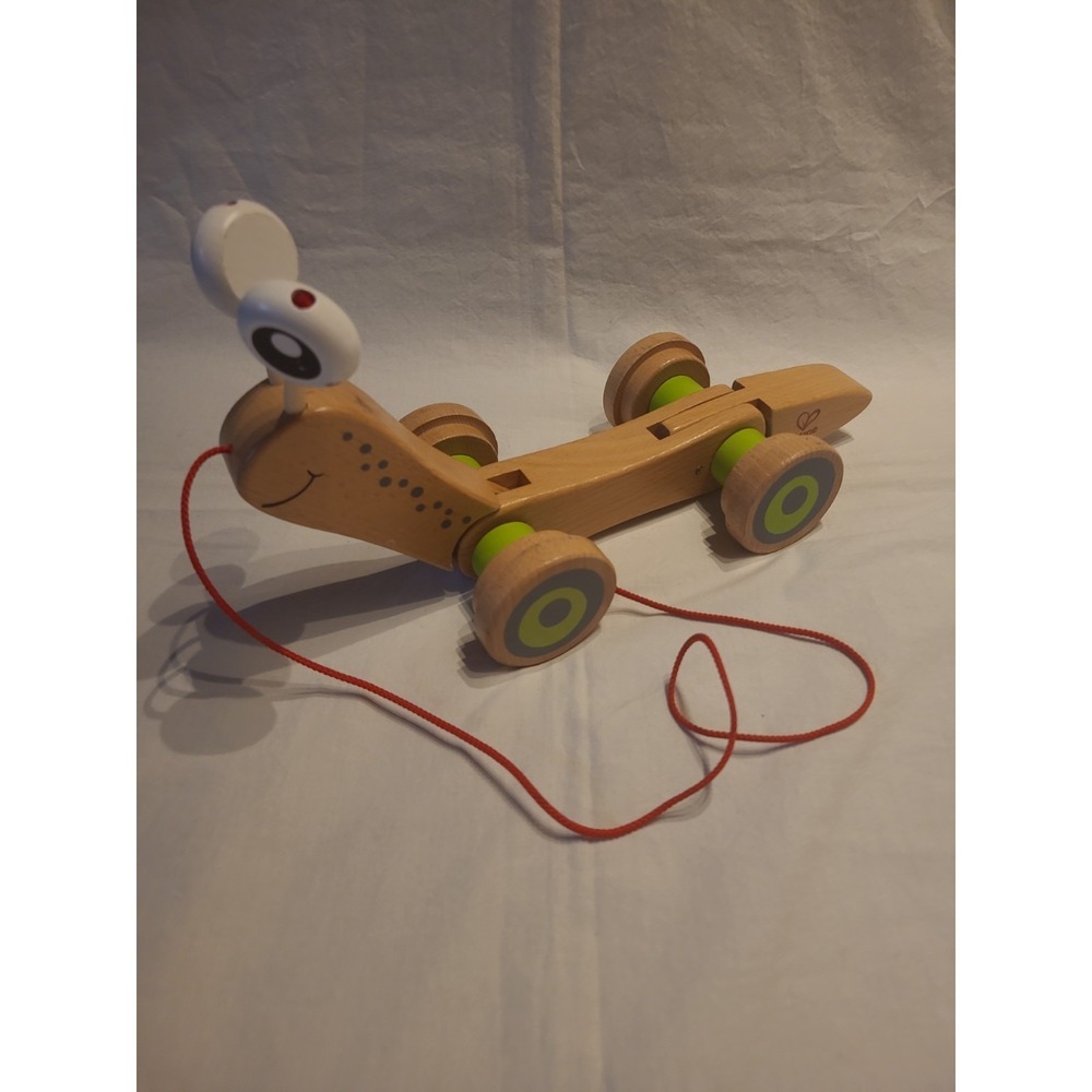 Hape Wooden Snail Pull Toy Toddler Walking Toy Natural Wood E0349